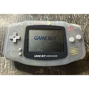 Nintendo Game Boy Advance AGB-001 Glacier TESTED & WORKS plays games, clean GBA